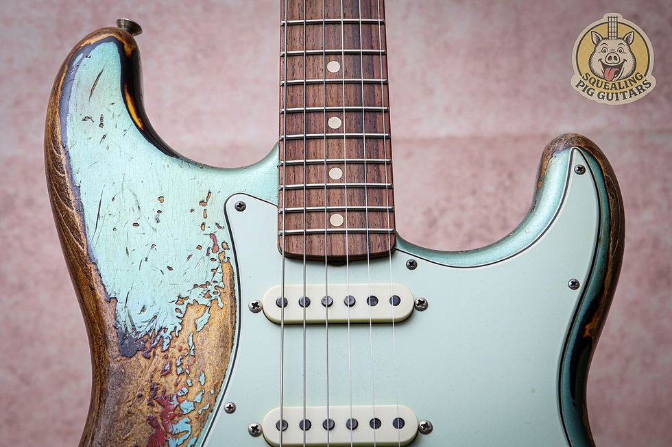 Thumbnail: FENDER USA Custom Shop 60/63 Ltd. Reissue Stratocaster Super Hvy Relic Sherwood