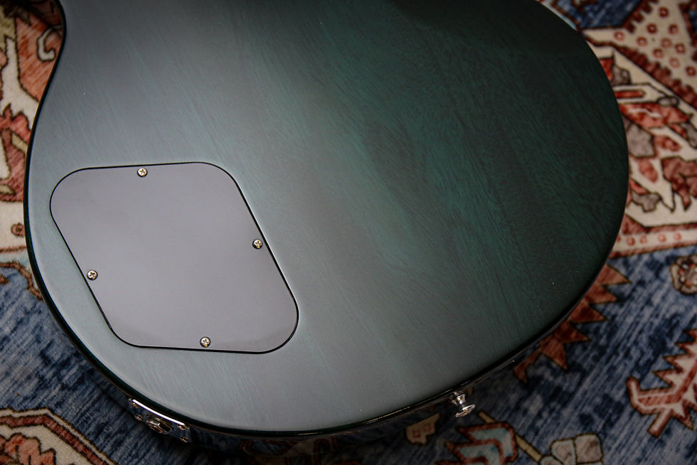 Thumbnail: GIBSON USA Custom Shop Les Paul Axcess Widow Figured "Peacock Blue" (2025)
