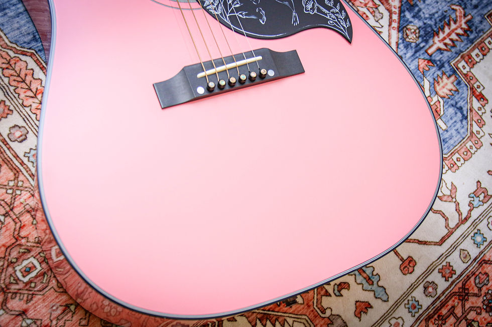 Thumbnail: GIBSON USA Electro Acoustic Hummingbird Ltd "Techno Pink + Richlite" (2018)