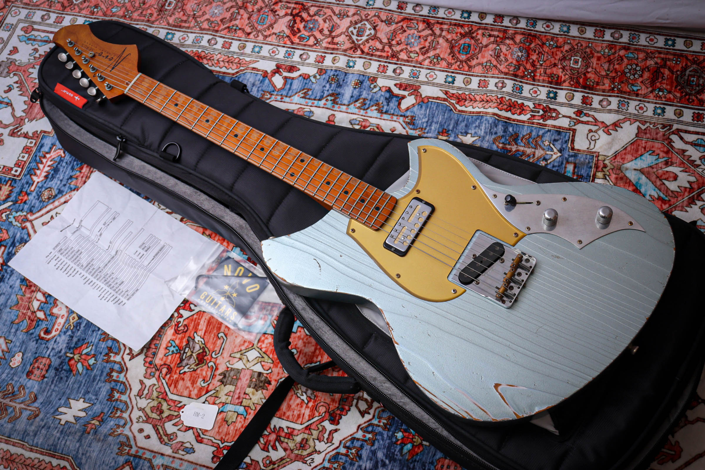 NOVO USA Serus T Light Distress "Ive Blue Metallic + Maple" (2019)