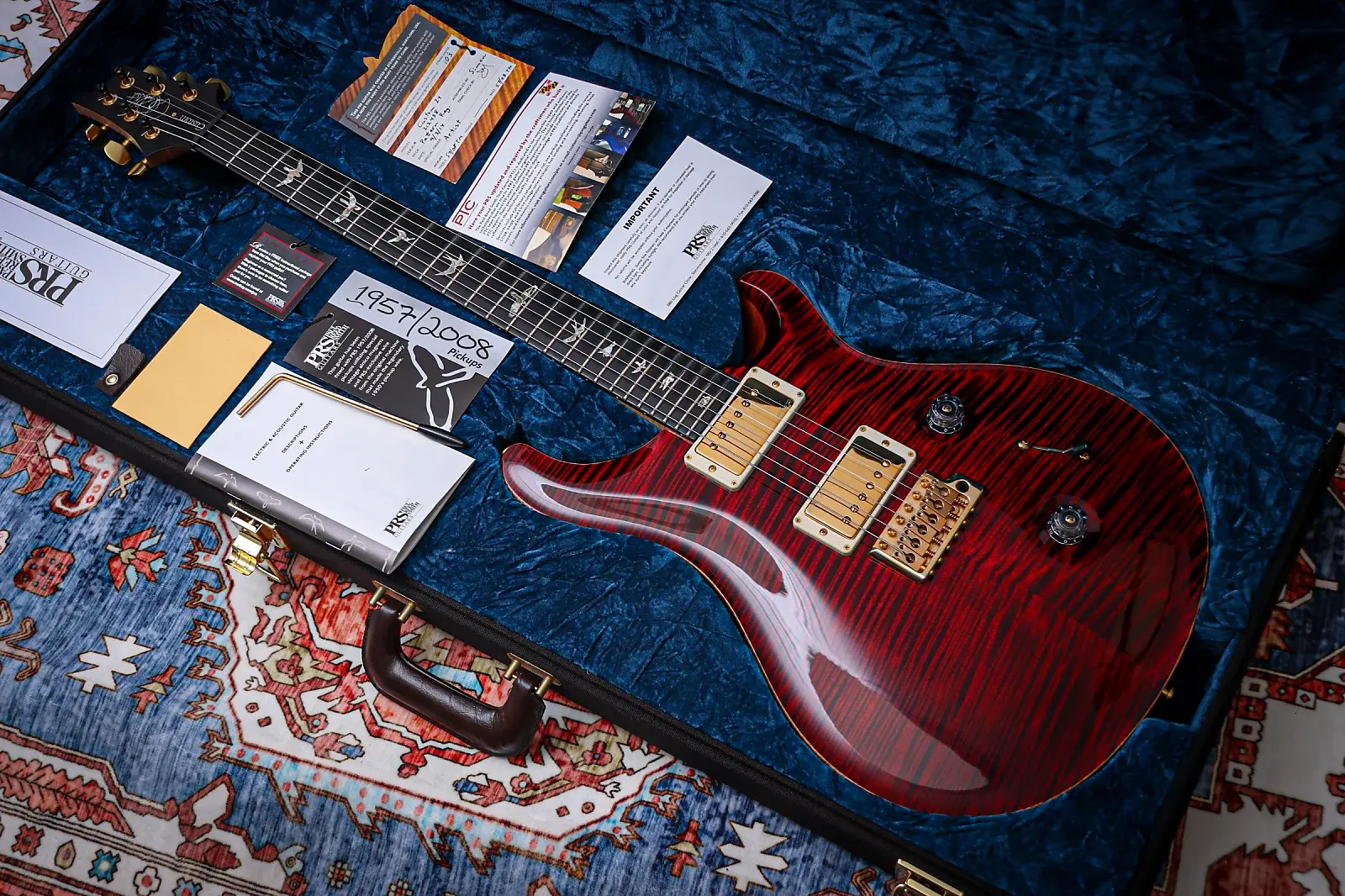 PRS USA Paul Reed Smith Custom 24 Artist "Black Cherry + Ebony" (2014)