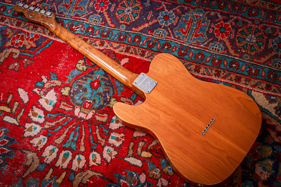Thumbnail: FENDER USA Custom Shop Knotty Pine Telecaster Thinline "Aged Natural + Rosewood"