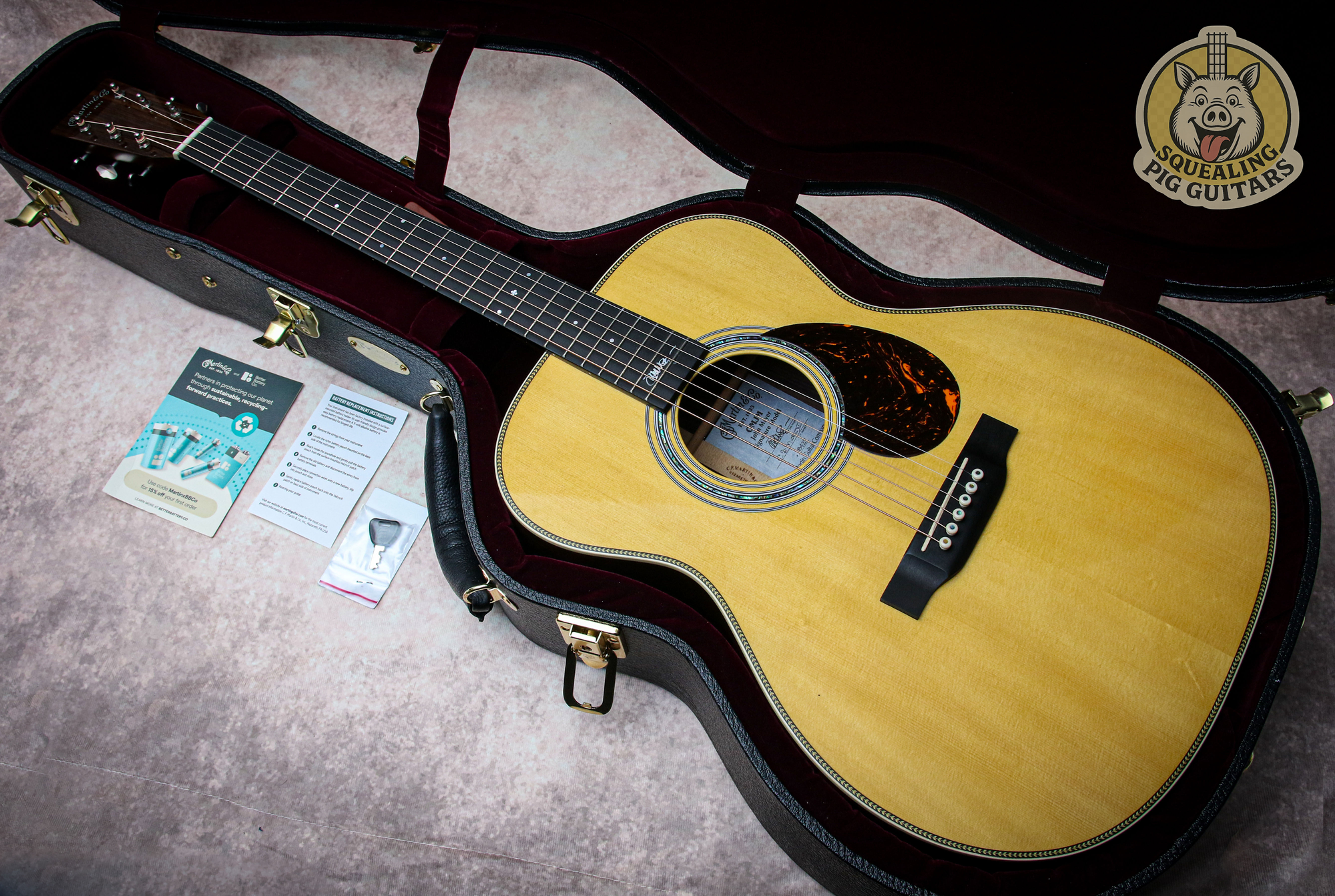 MARTIN USA OM-JM Signature John Mayer "Natural + Ebony" (2018)