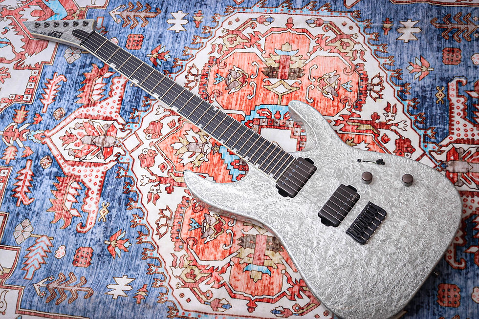 Thumbnail: ESP MIJ Original MII CTM NT/E Limited Edition "Liquid Metal Silver+ Ebony" 2024