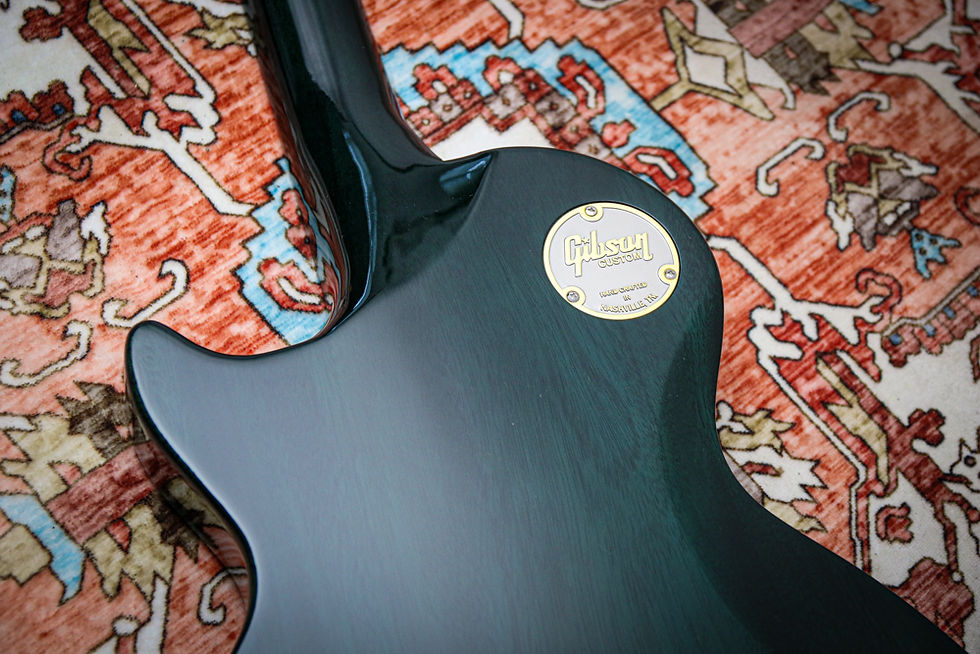 Thumbnail: GIBSON USA Custom Shop Les Paul Axcess Widow Figured "Peacock Blue" (2025)
