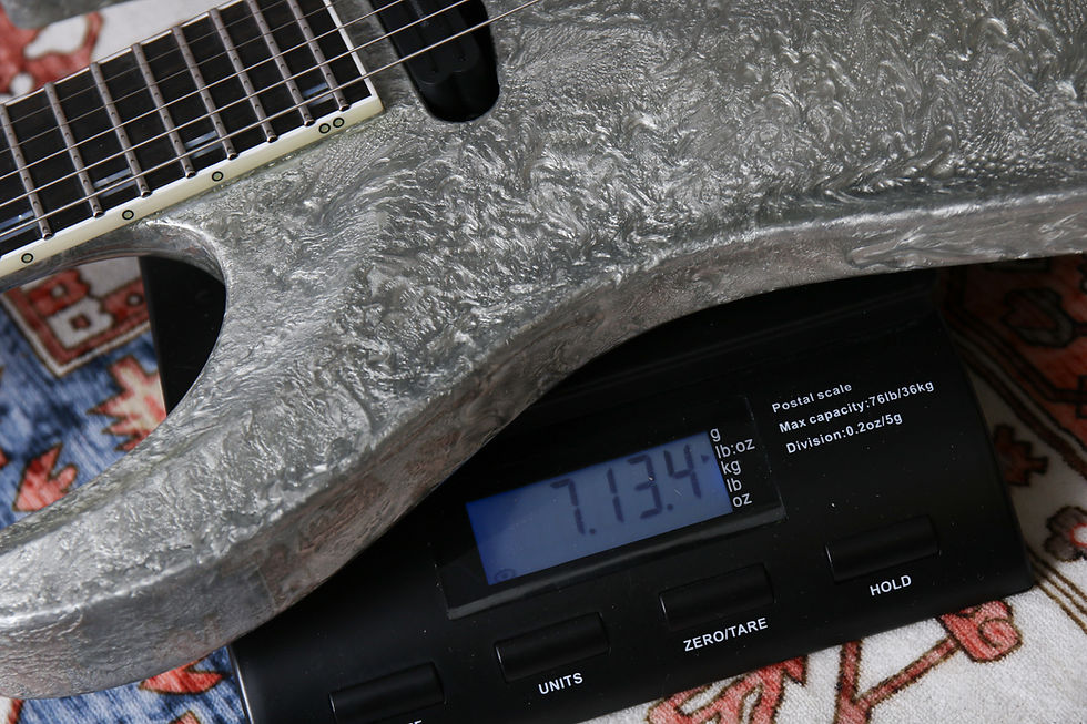 Thumbnail: ESP MIJ Original Horizon 1 Limited Edition "Liquid Metal Silver + Ebony" (2025)