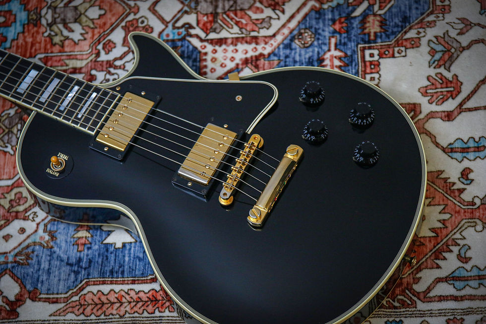 Thumbnail: GIBSON USA Custom Shop Les Paul 1957 Custom Reissue " Ebony + Ebony" (2011)