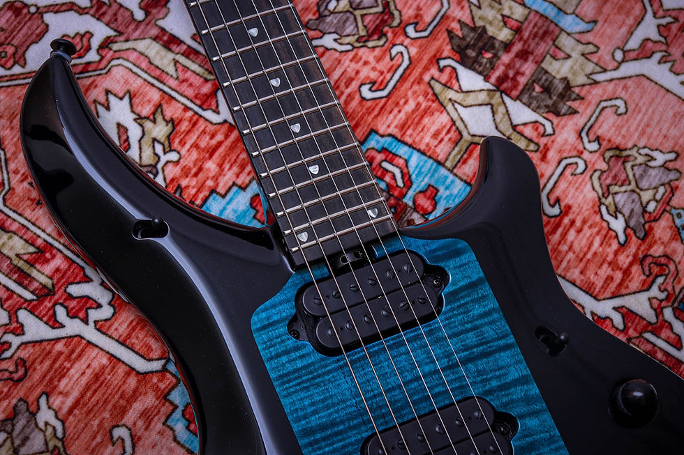 Thumbnail: ERNIE BALL USA Music Man JP Signature Majesty 6 "Okelani Blue + Ebony" (2023)