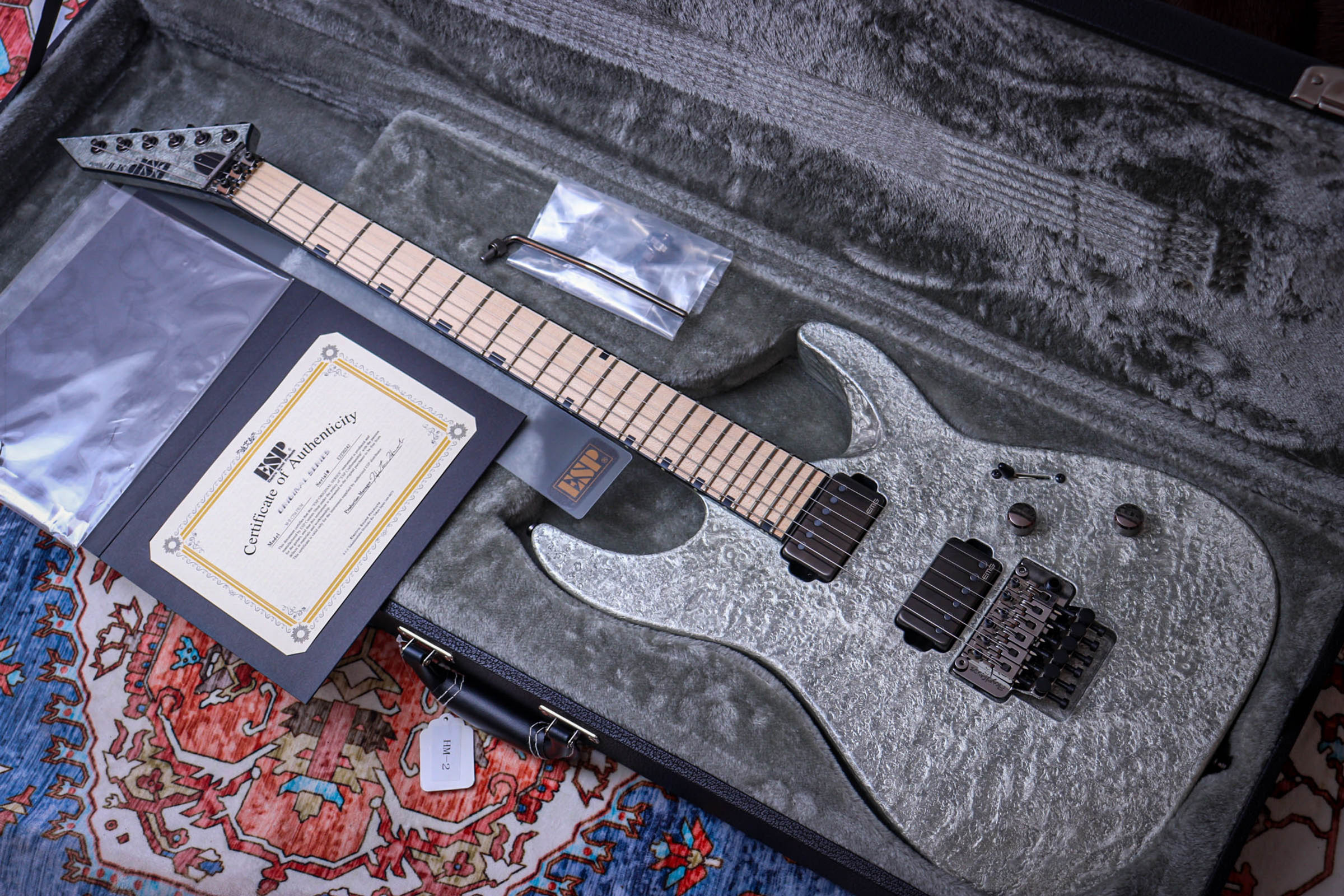 ESP MIJ Original MII CTM FR/M Limited Edition "Liquid Metal Silver + Maple"