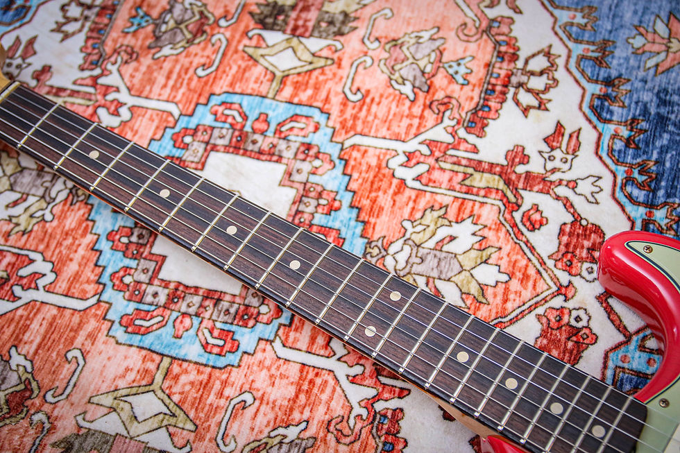 Thumbnail: FENDER USA Custom Shop 1960 Stratocaster Reissue Jrny' Relic - Fiesta Red