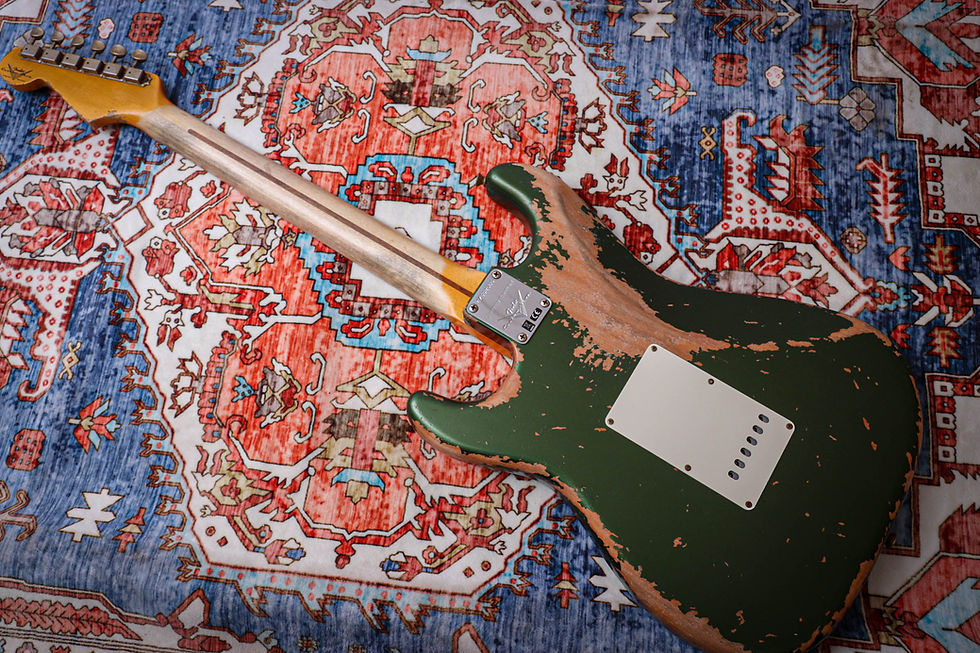 Thumbnail: FENDER USA Custom Shop LTD Poblano Stratocaster Super Hvy Relic " Cadillac Green