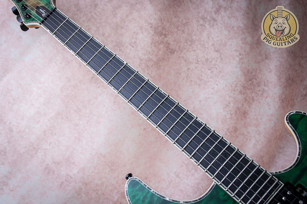 Thumbnail: MAYONES MIP Regius Pro Custom 6 4A Quilt Top "Trans Natural Green Fade Burst + E
