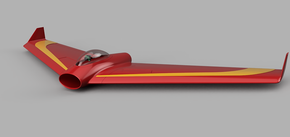 Thumbnail: Freewing Jet 3D printable 50 mm EDF Flying Wing.