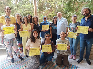 Steve Gooch with attendees at a workshop in Cairo, Egypt
