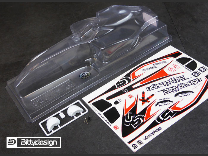 Thumbnail: BITTYDESIGN 1/10 F1 TYPE 6R CLEAR LIGHT WEIGHT BODY #BDF1-T6R