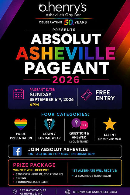 Asheville o.henry absolute asheville pageant in September