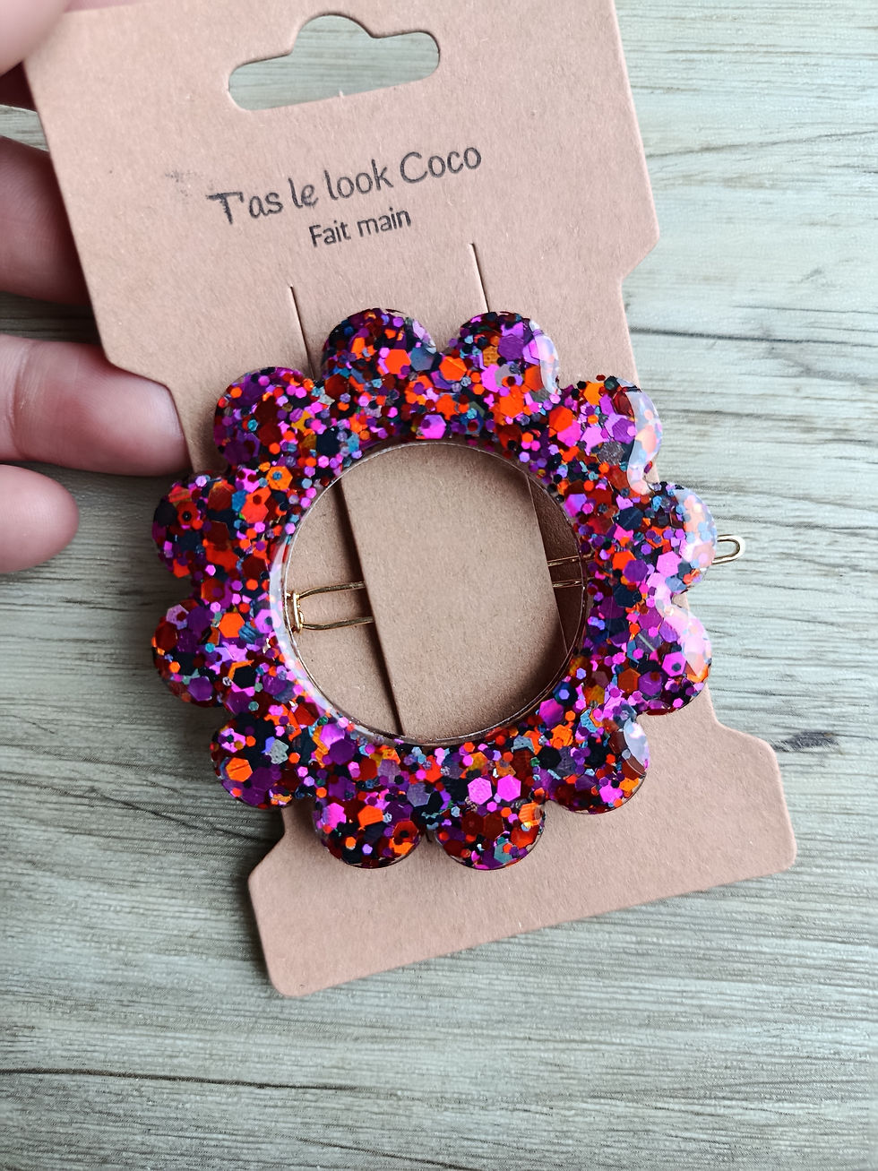 Miniature : Barrette ronde