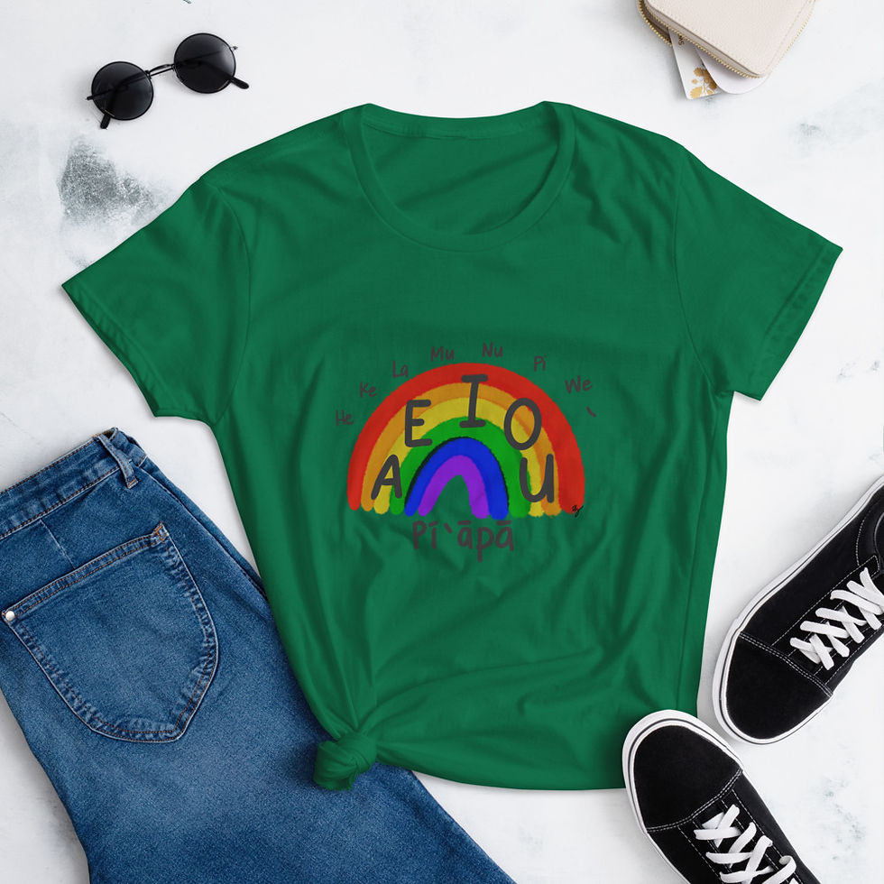 Thumbnail: Rainbow Pīʻāpā Women's short sleeve t-shirt