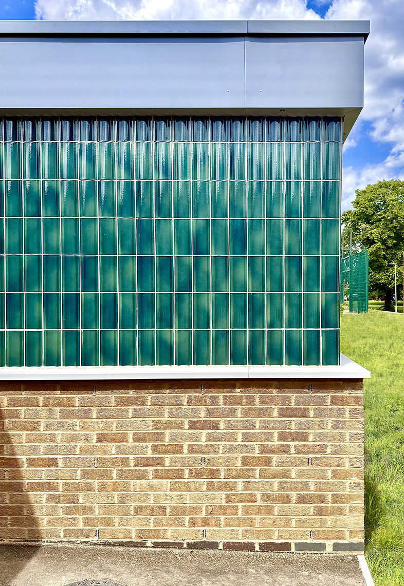 Cassell-Architects-Wormley-Community-Centre-Side-Elevation-Concave-Tiles