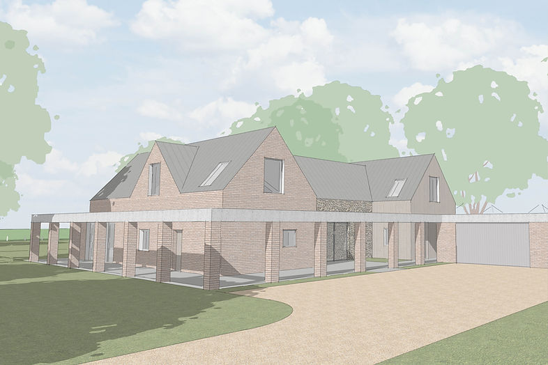 Cassell-Architects-Bridle-Path-SIPS-Front-3D view