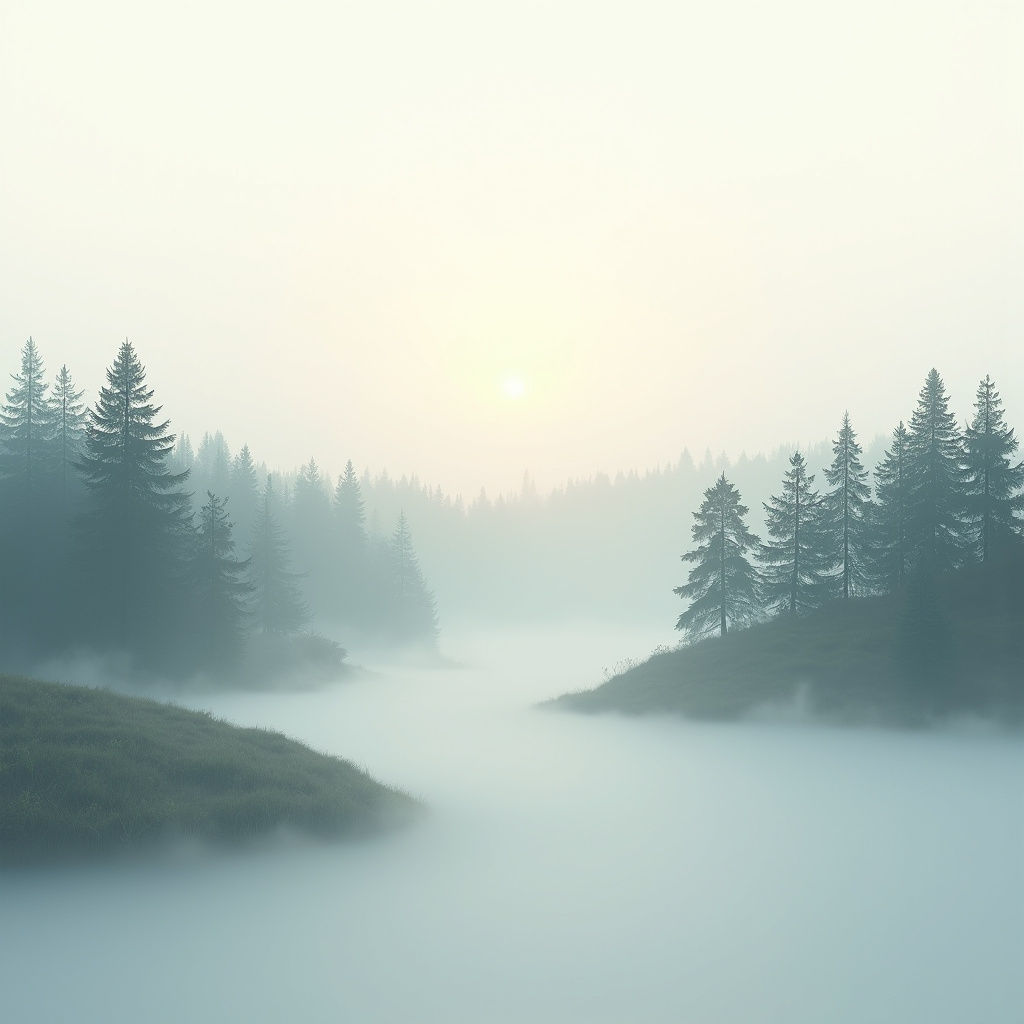 Morning Mist Landscape