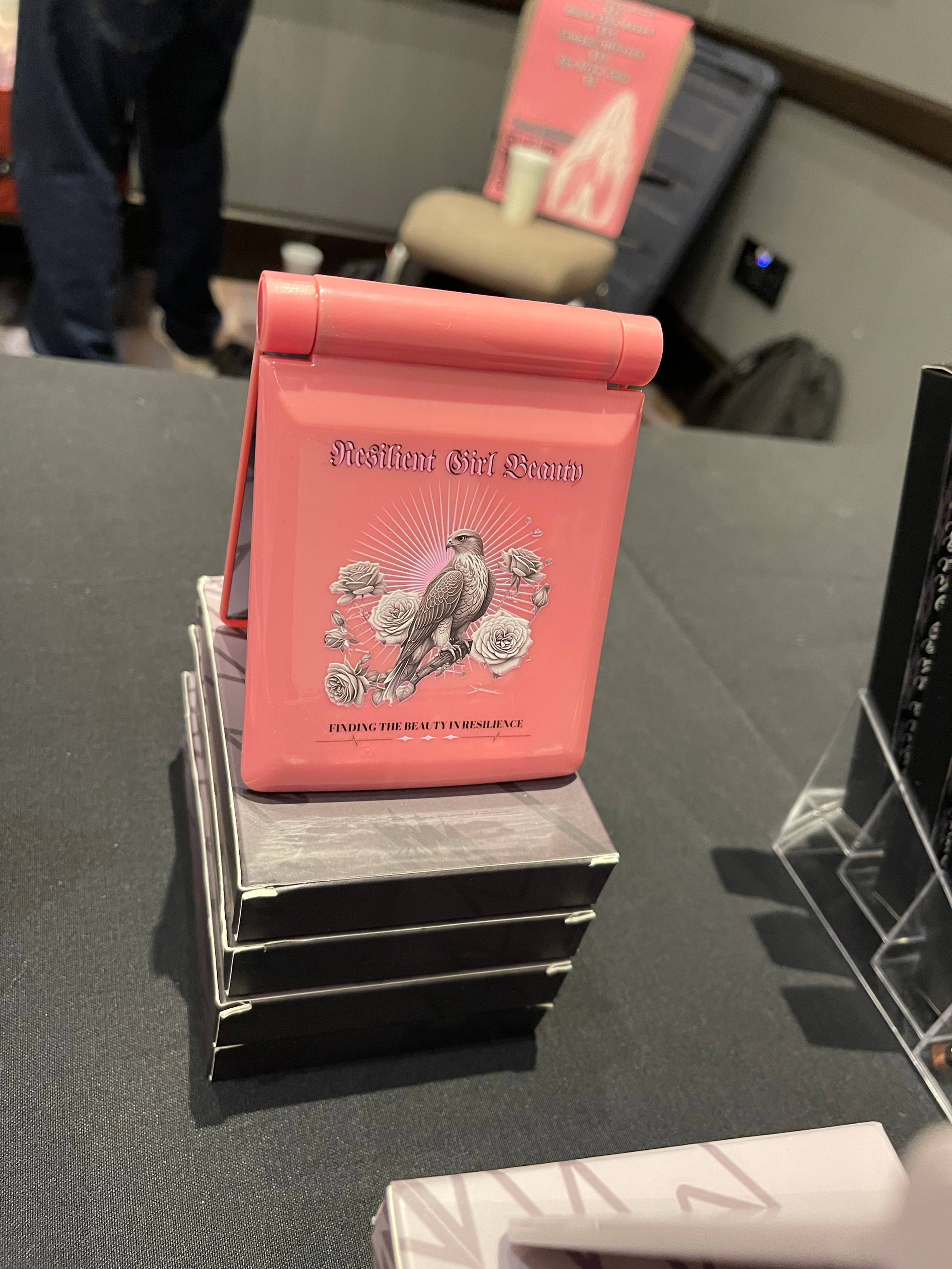 RGB Pink Hawk Compact LED Mirror