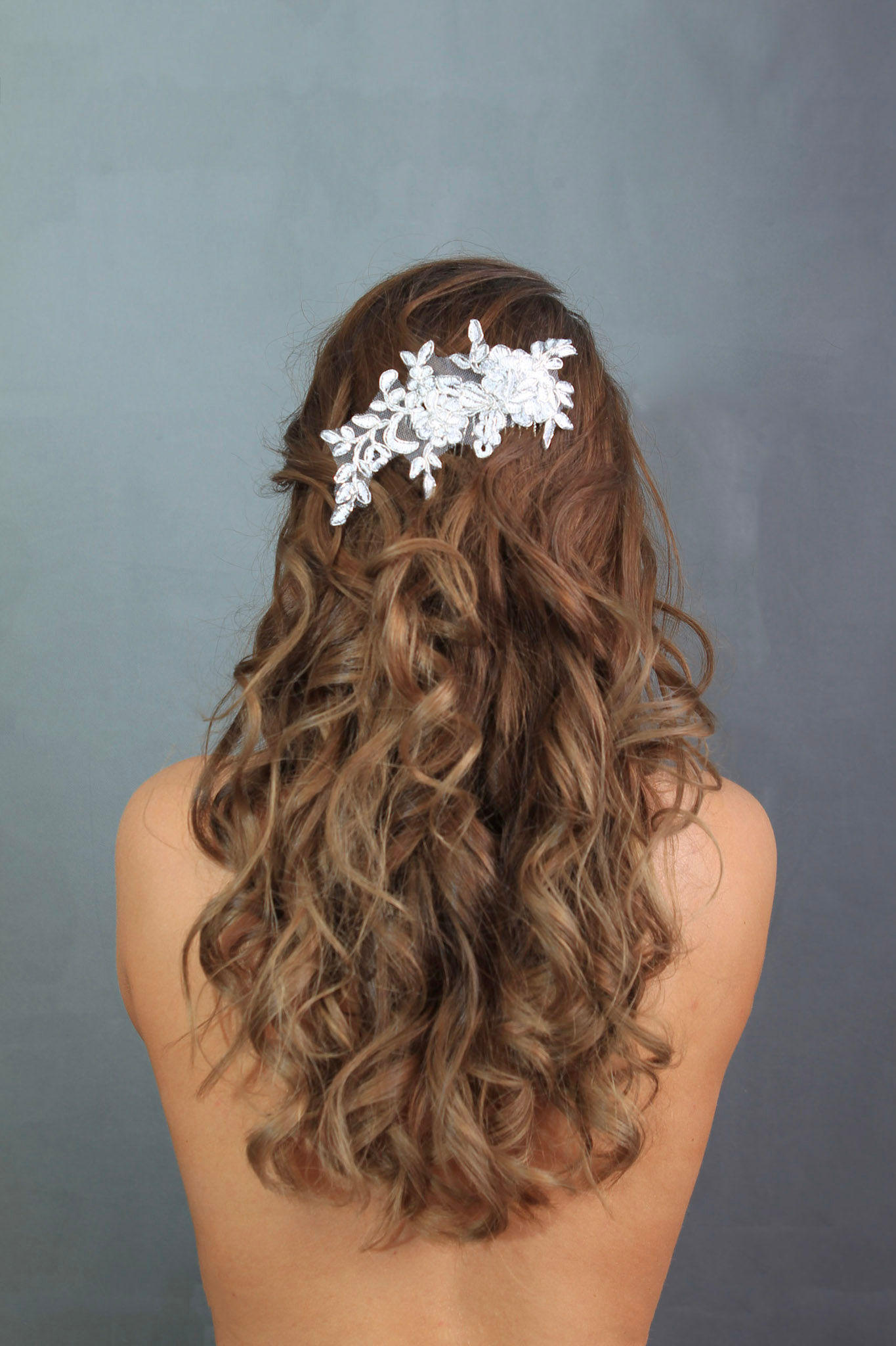 Ivory Lace Bridal Comb