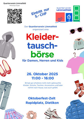 Kleidertauschbörse auf dem Rapidplatz