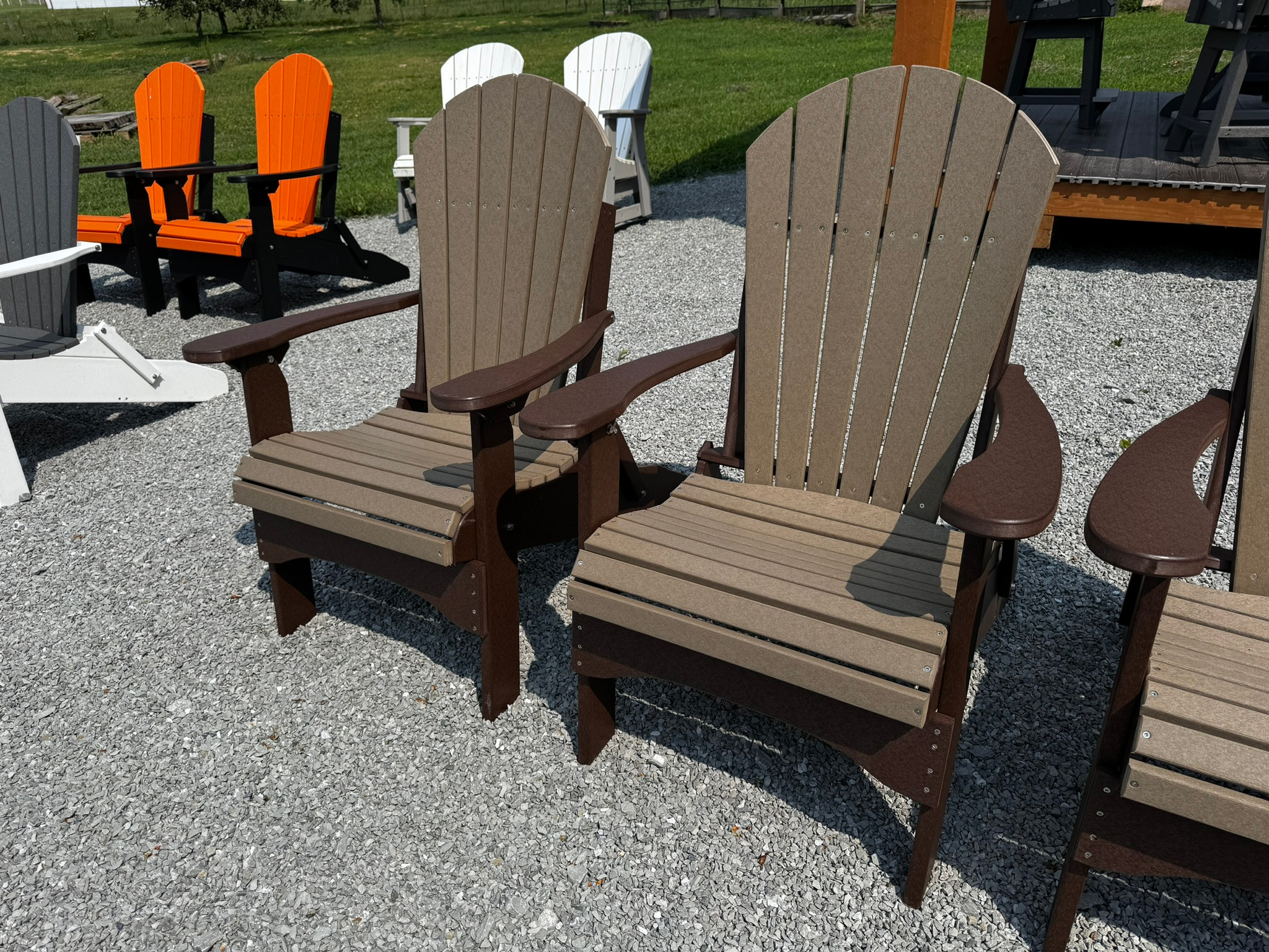 Folding Adirondack Chair Set, view 1