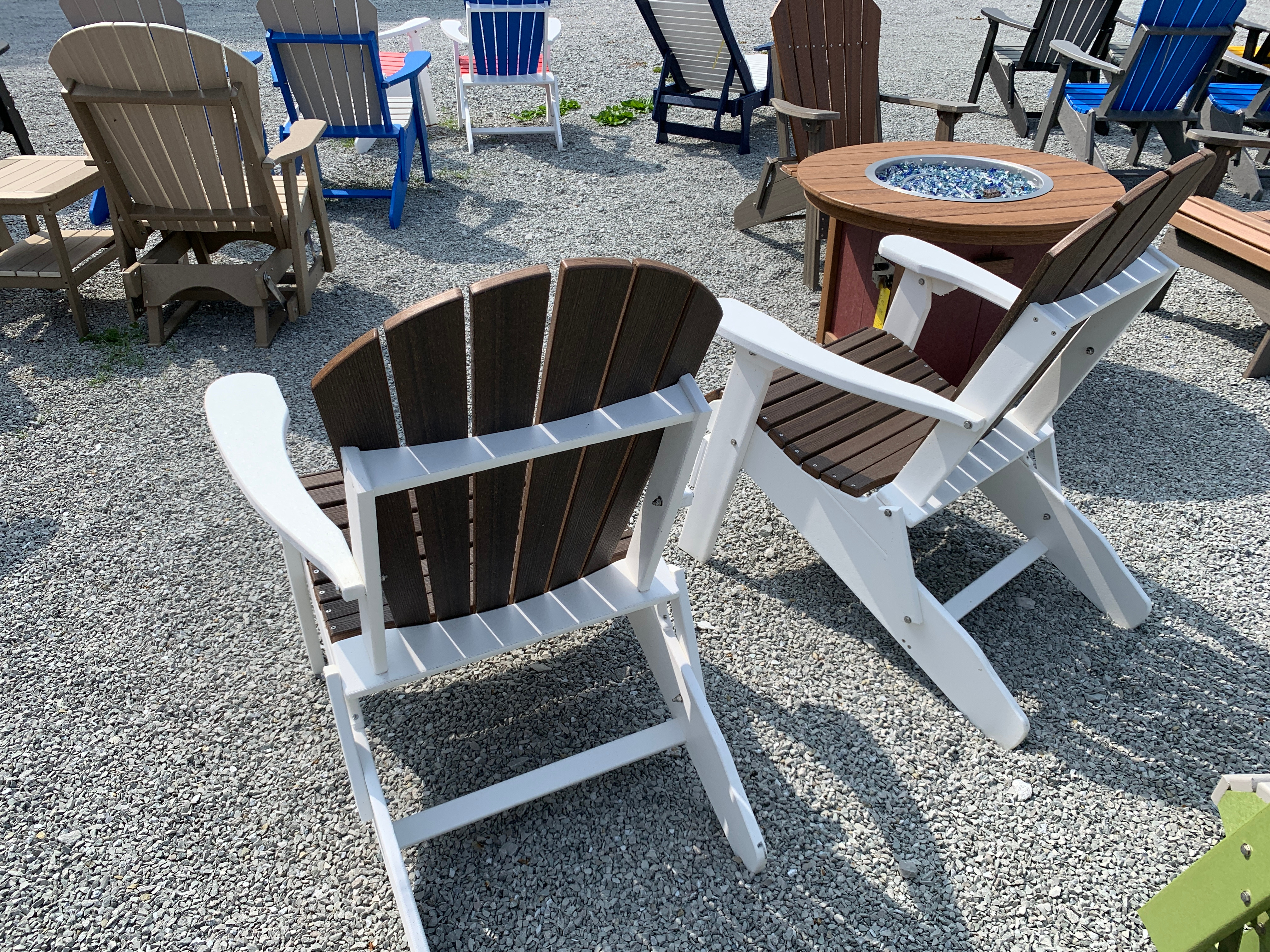 Folding Adirondack Chair Set, view 3