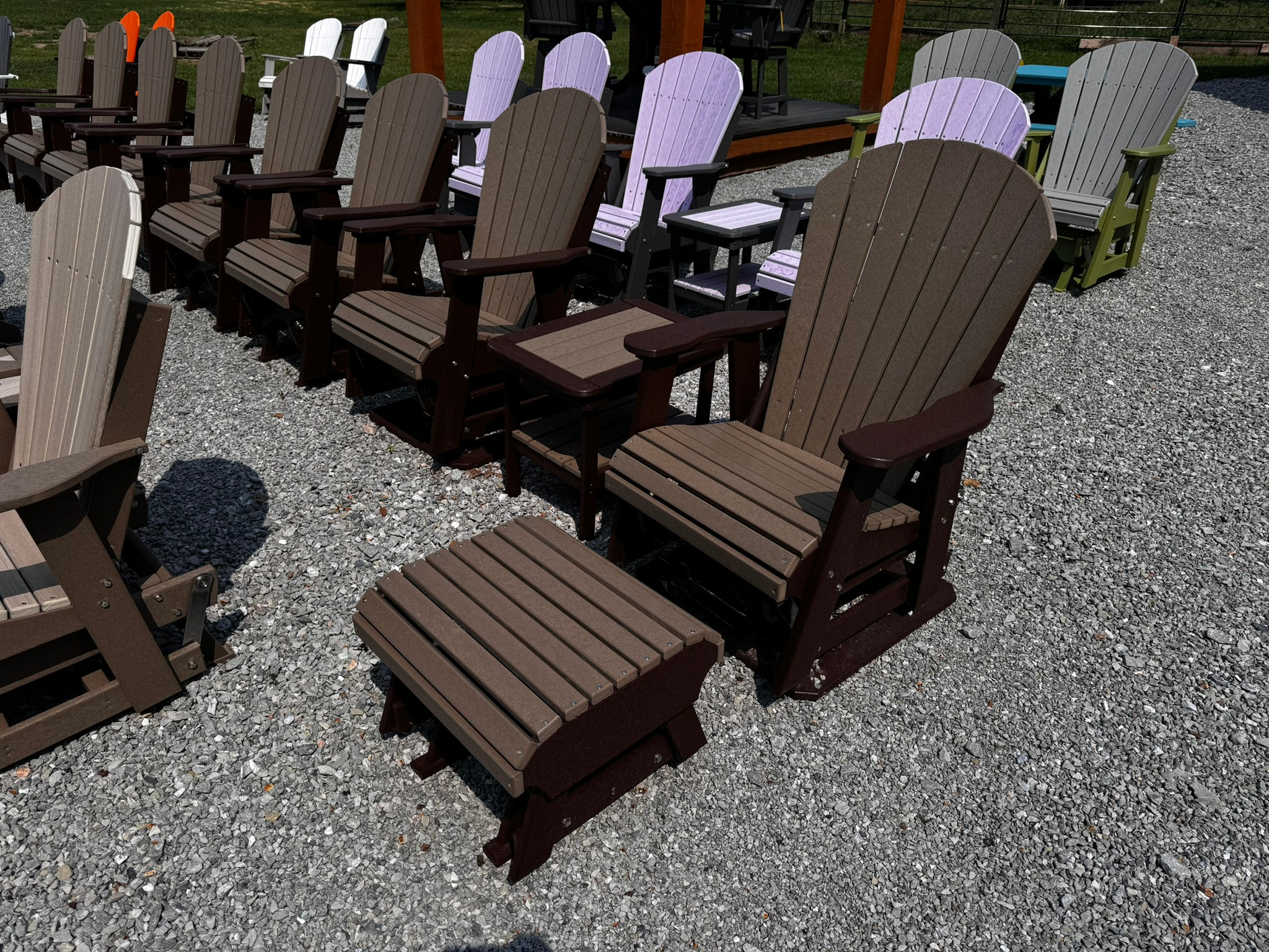 Glider Chair Set (Optional Side Table & Ottoman Glider), view 7