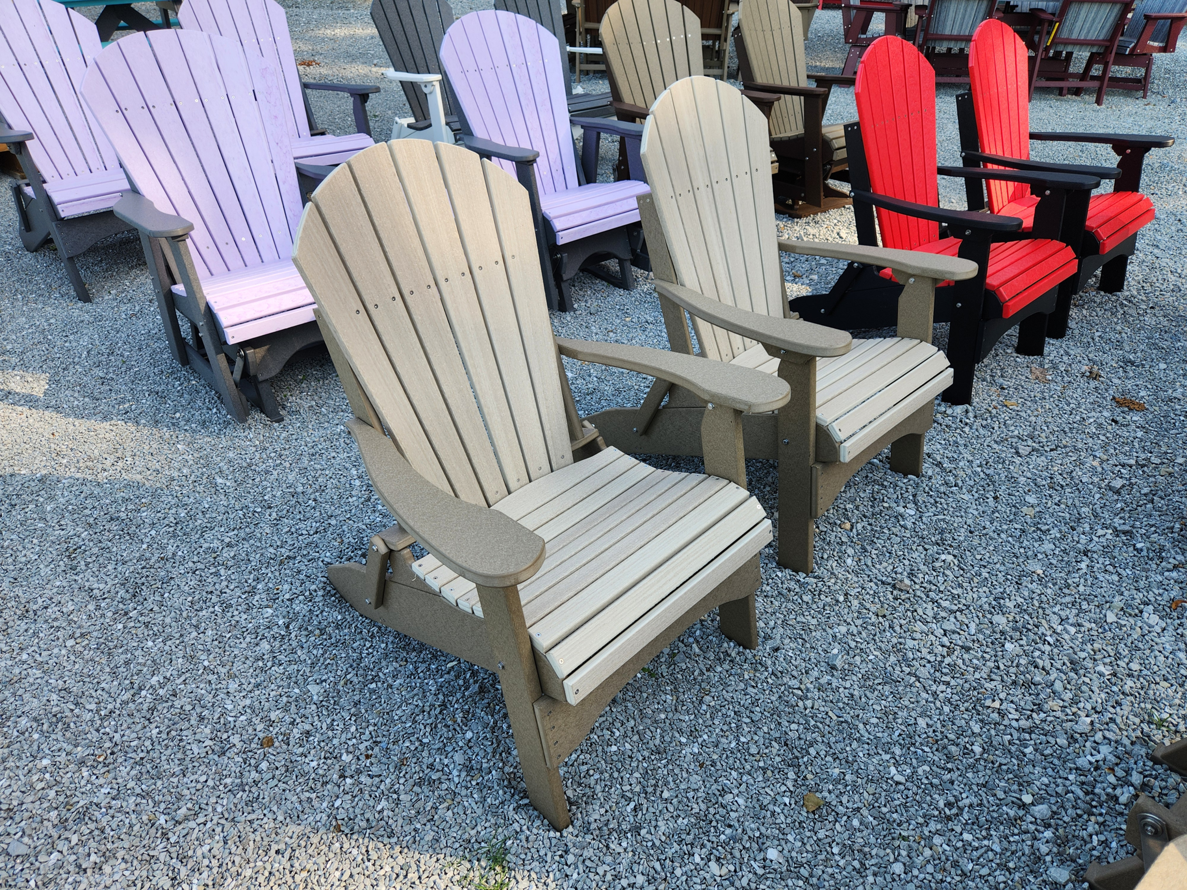 Folding Adirondack Chair Set, view 1