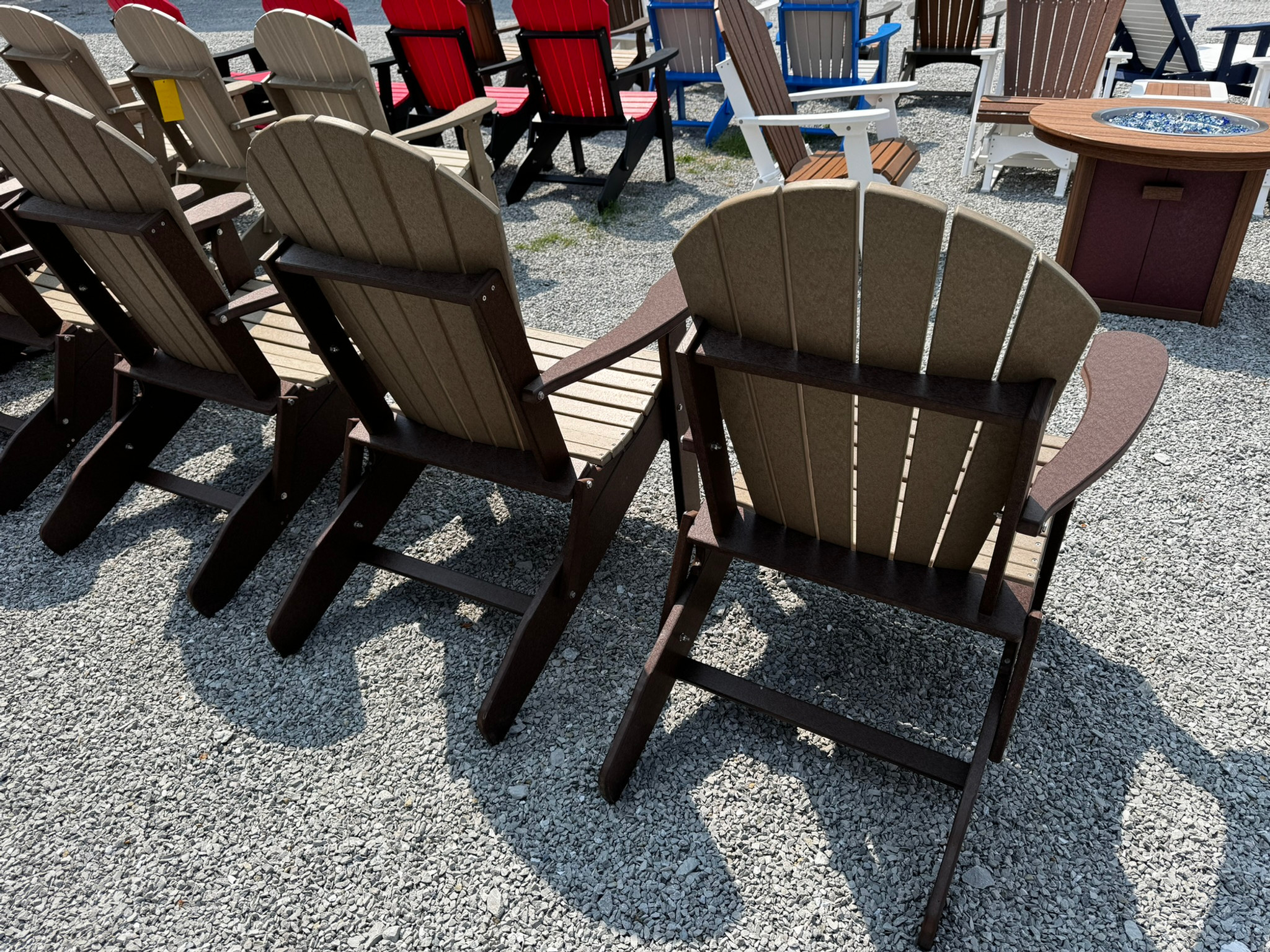 Folding Adirondack Chair Set, view 2