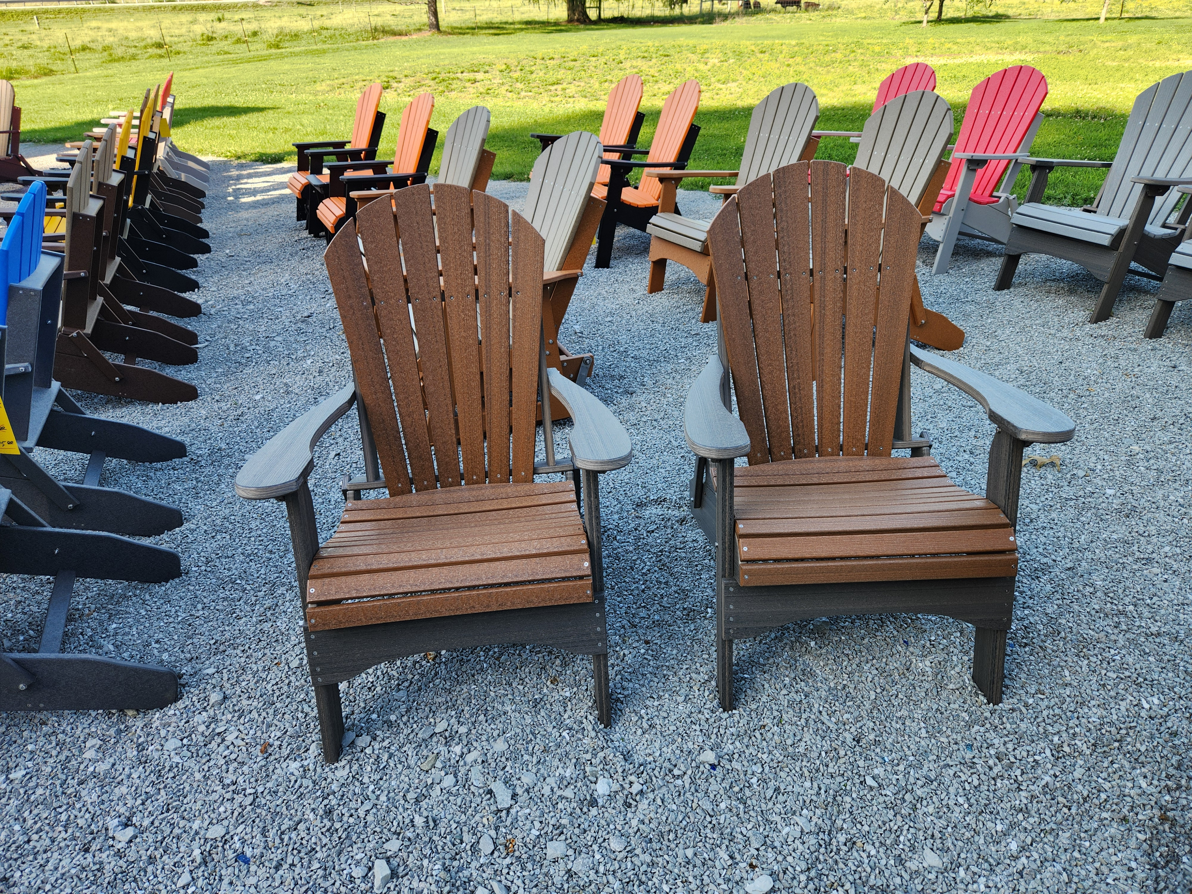 Folding Adirondack Chair Set, view 2