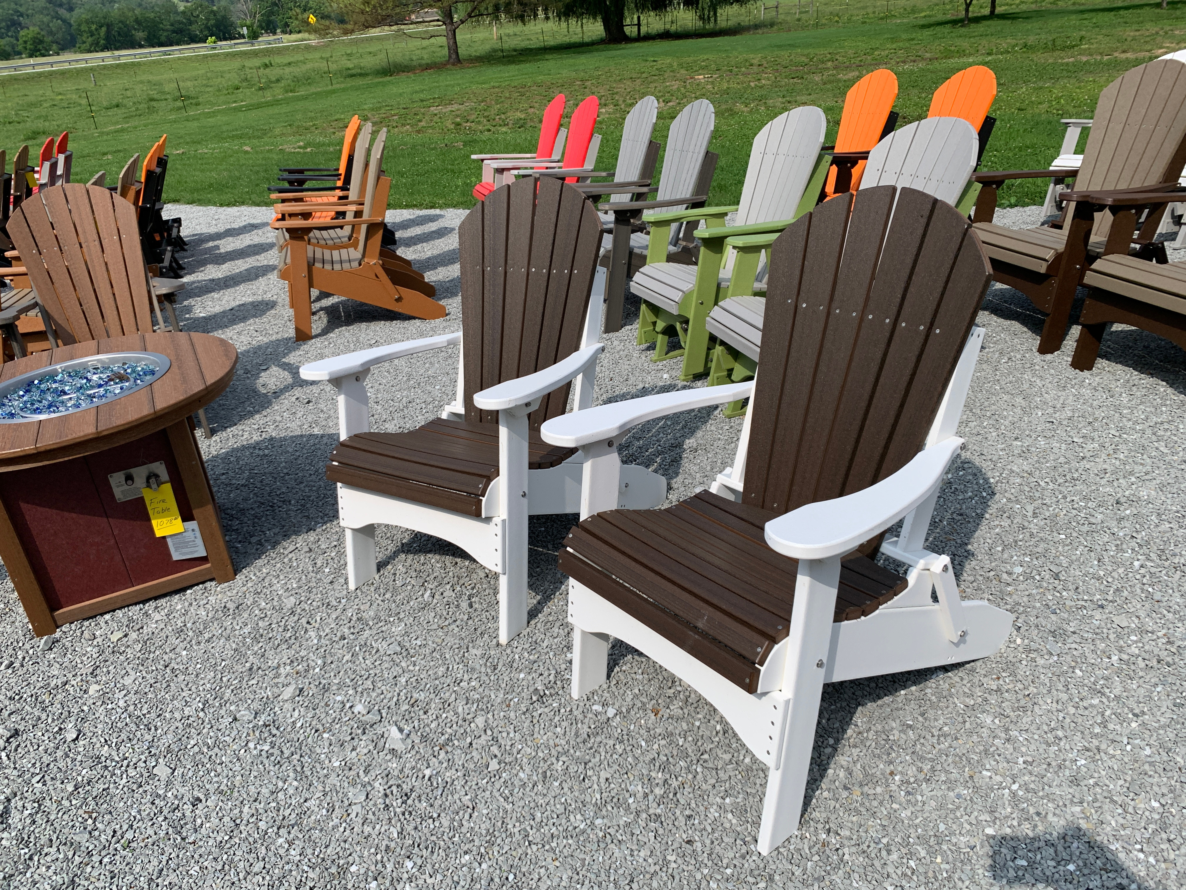 Folding Adirondack Chair Set, view 2