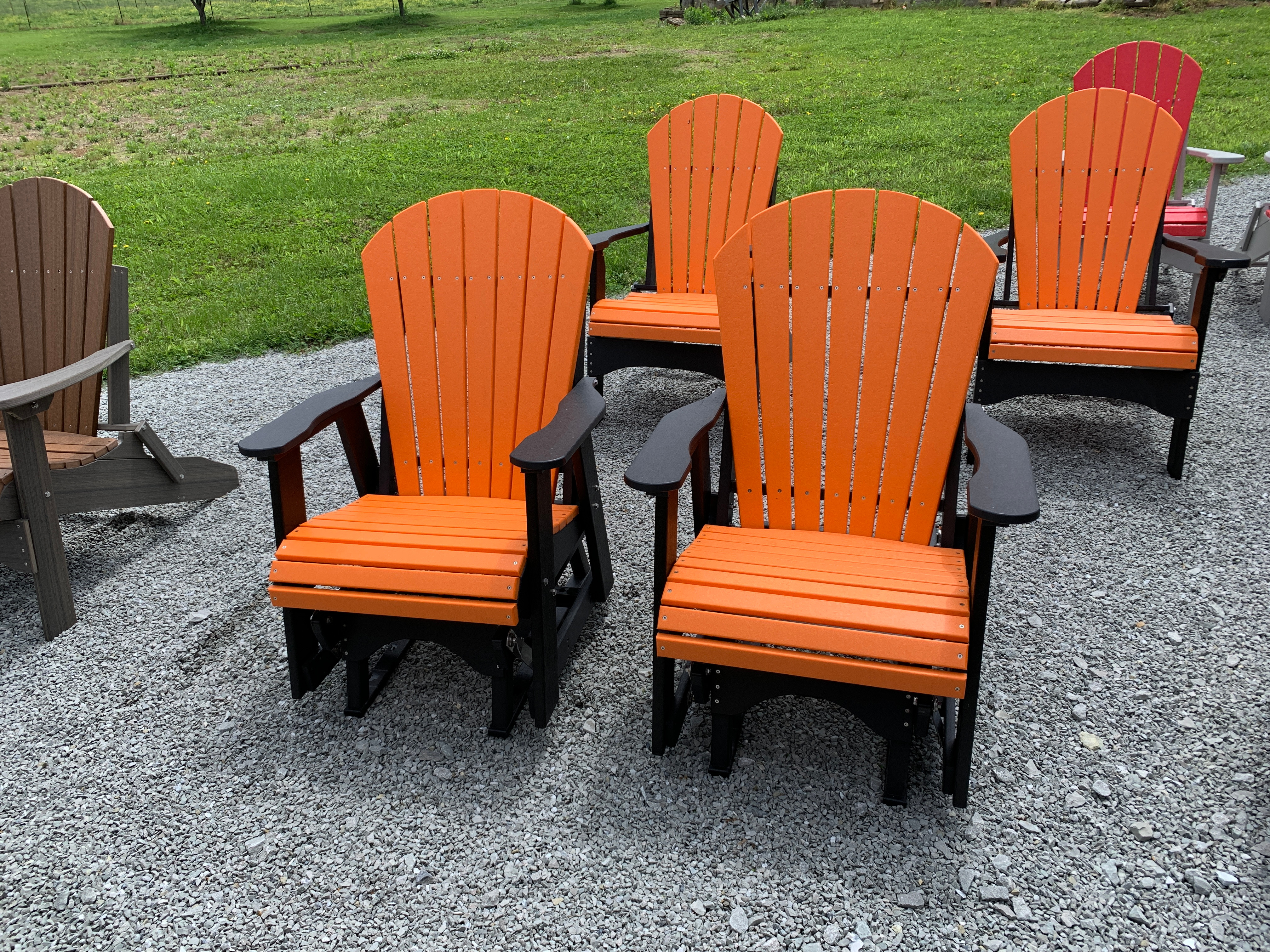 Gliding Chair Set with End Table, view 2