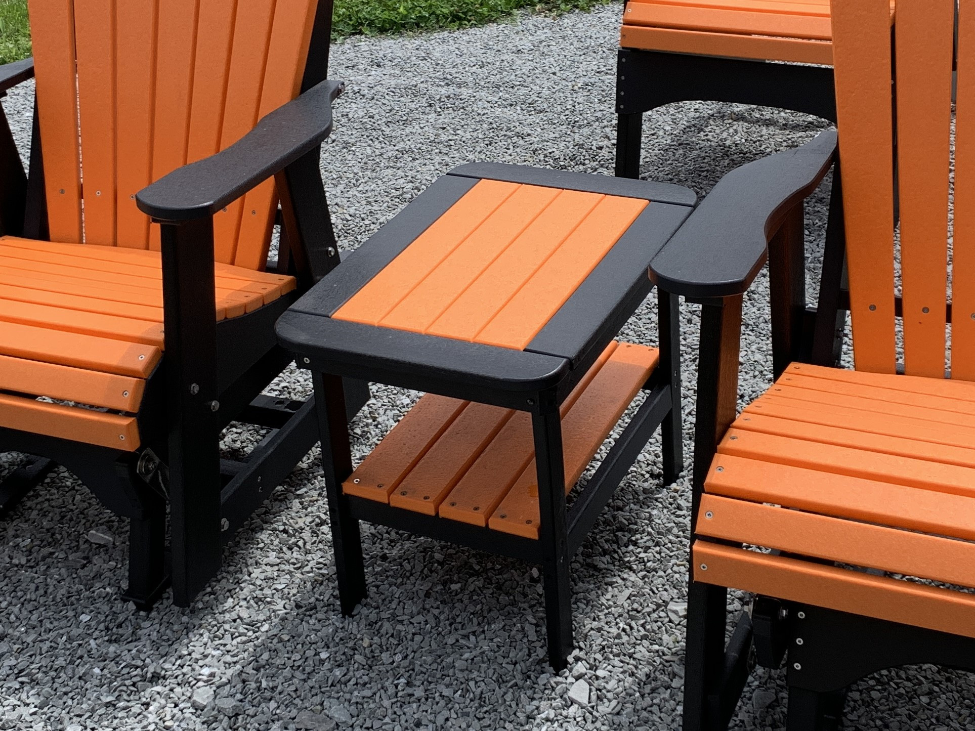 Gliding Chair Set with End Table, view 4
