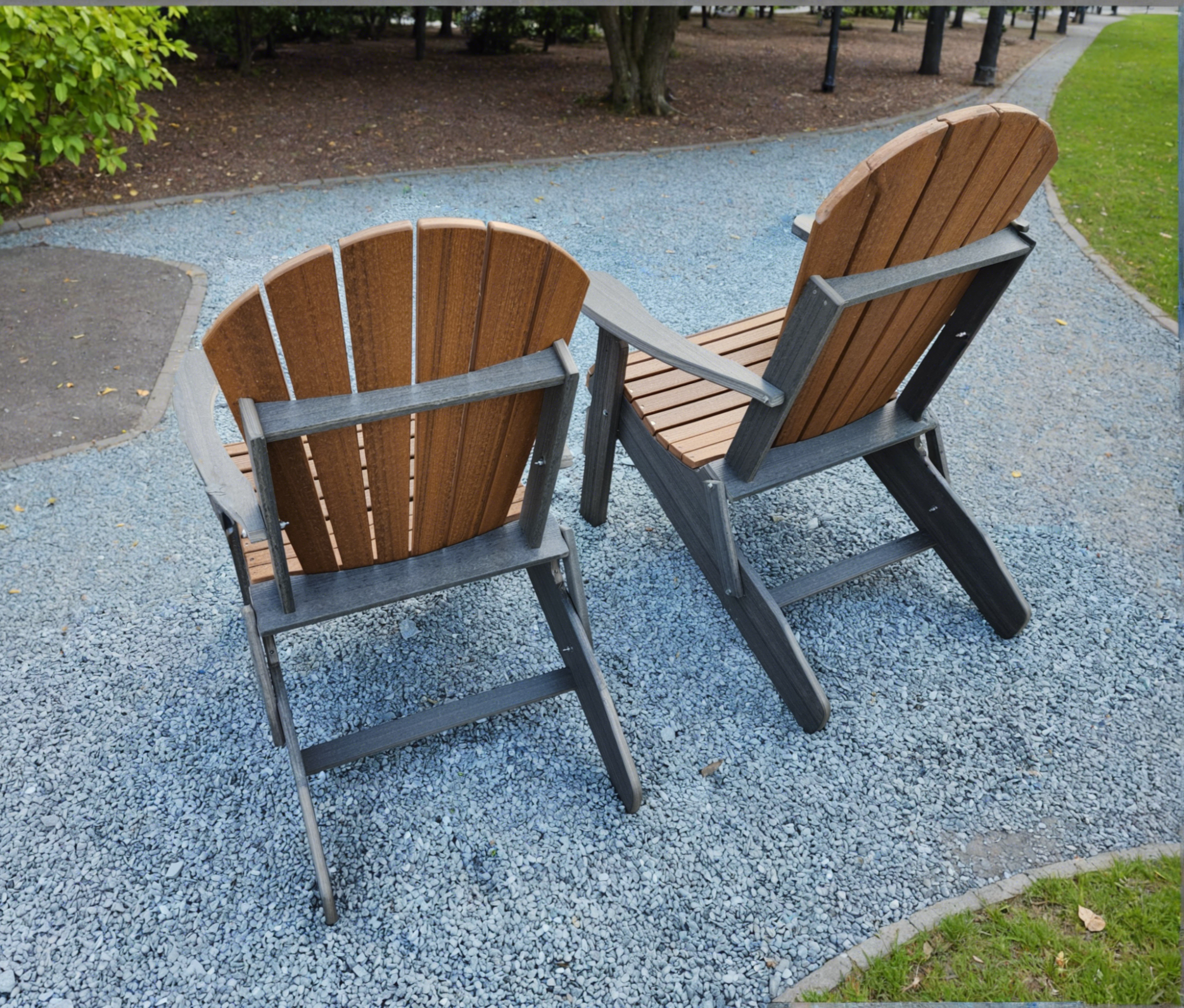 Folding Adirondack Chair Set, view 3