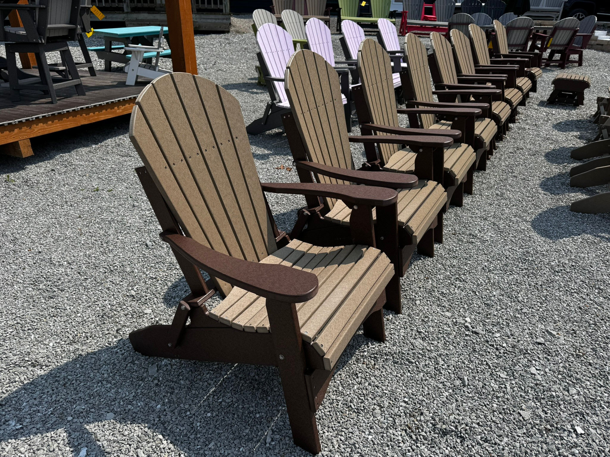 Folding Adirondack Chair Set, view 4