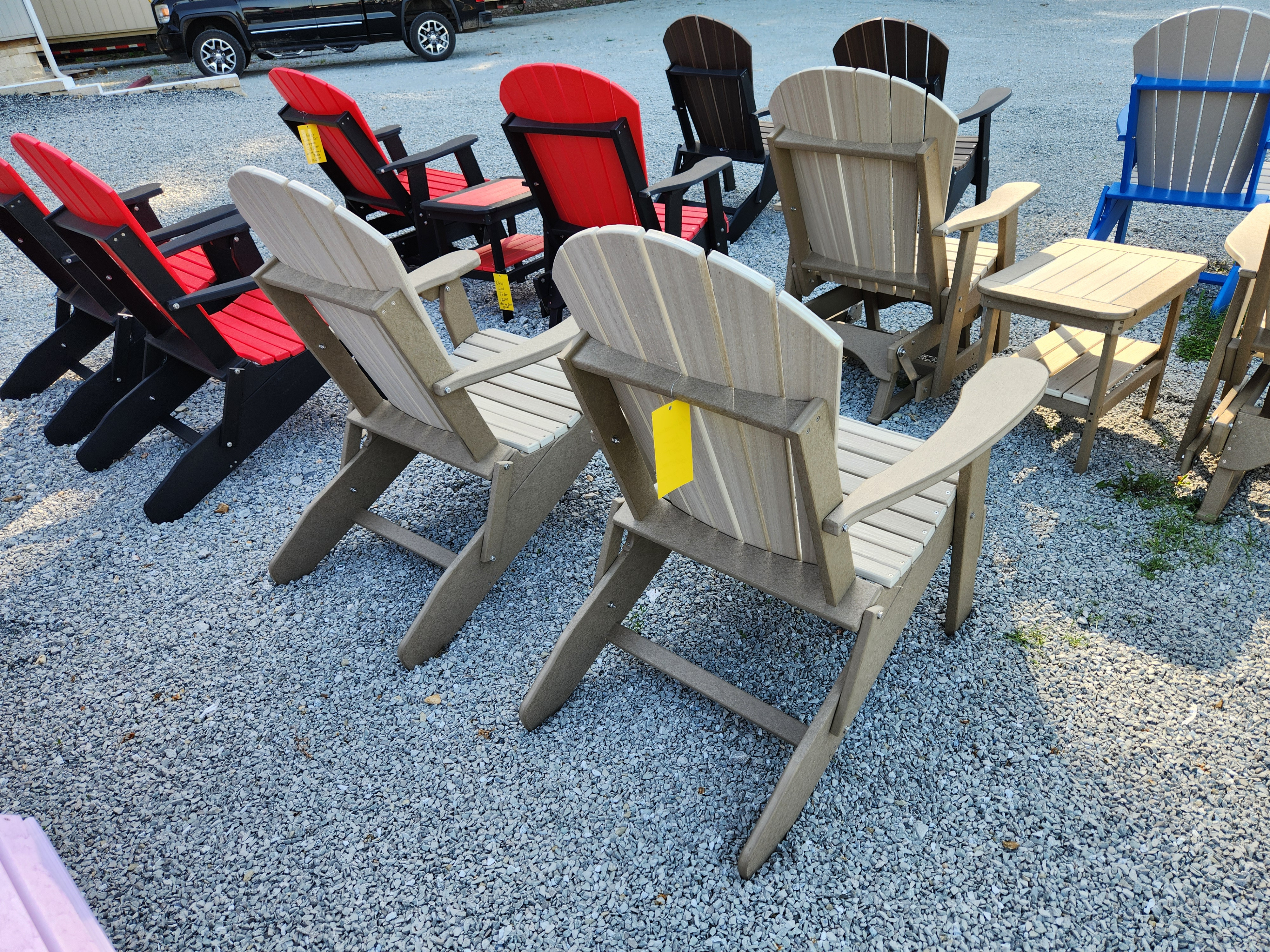 Folding Adirondack Chair Set, view 2