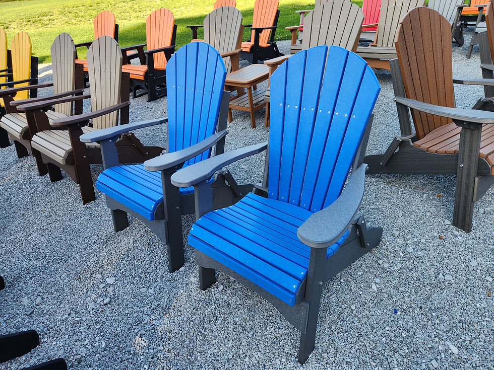 Folding Adirondack Chair Set
