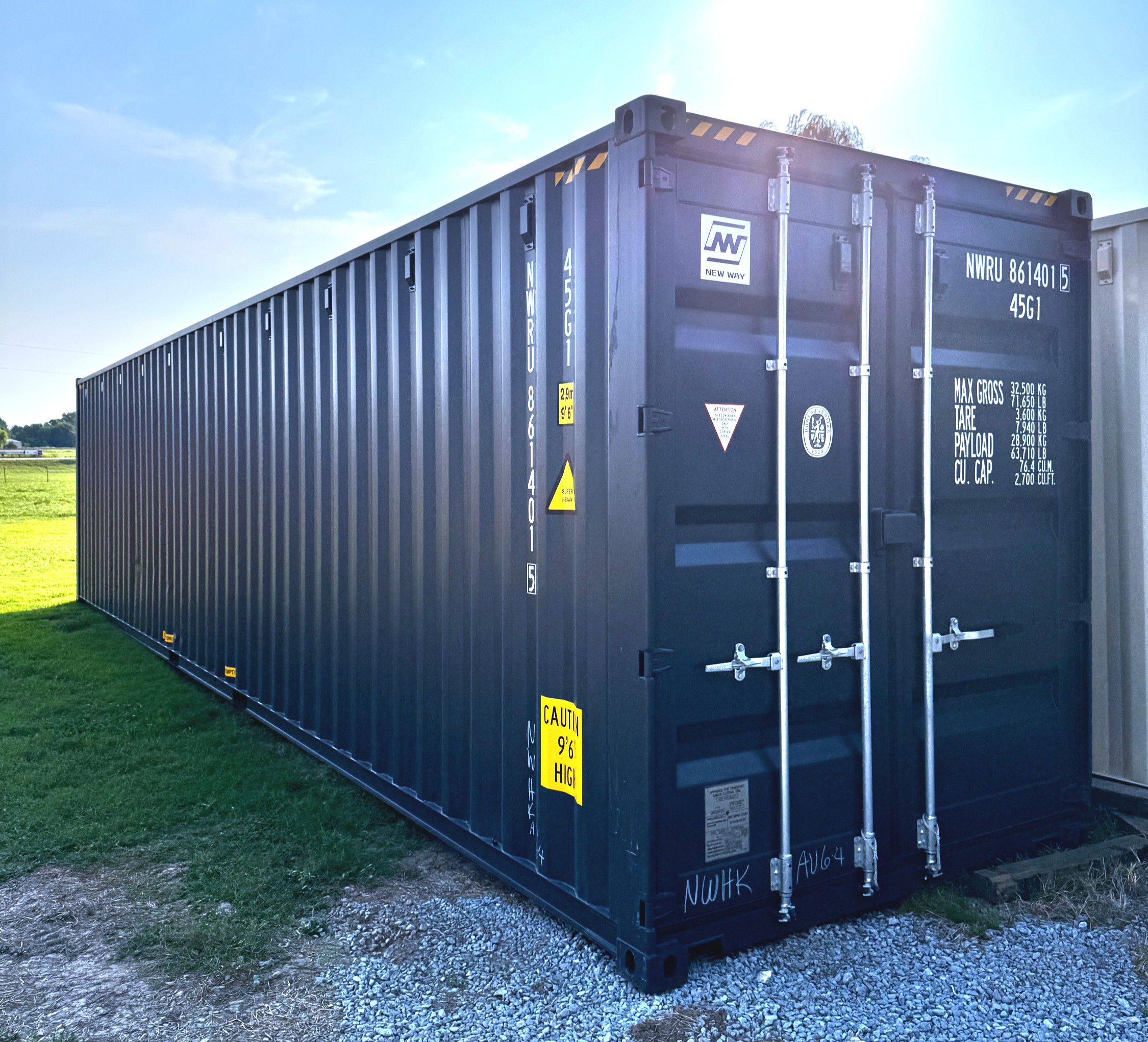 40' High Cube Container One trip 'Like New'. Easy Open Door., view 1