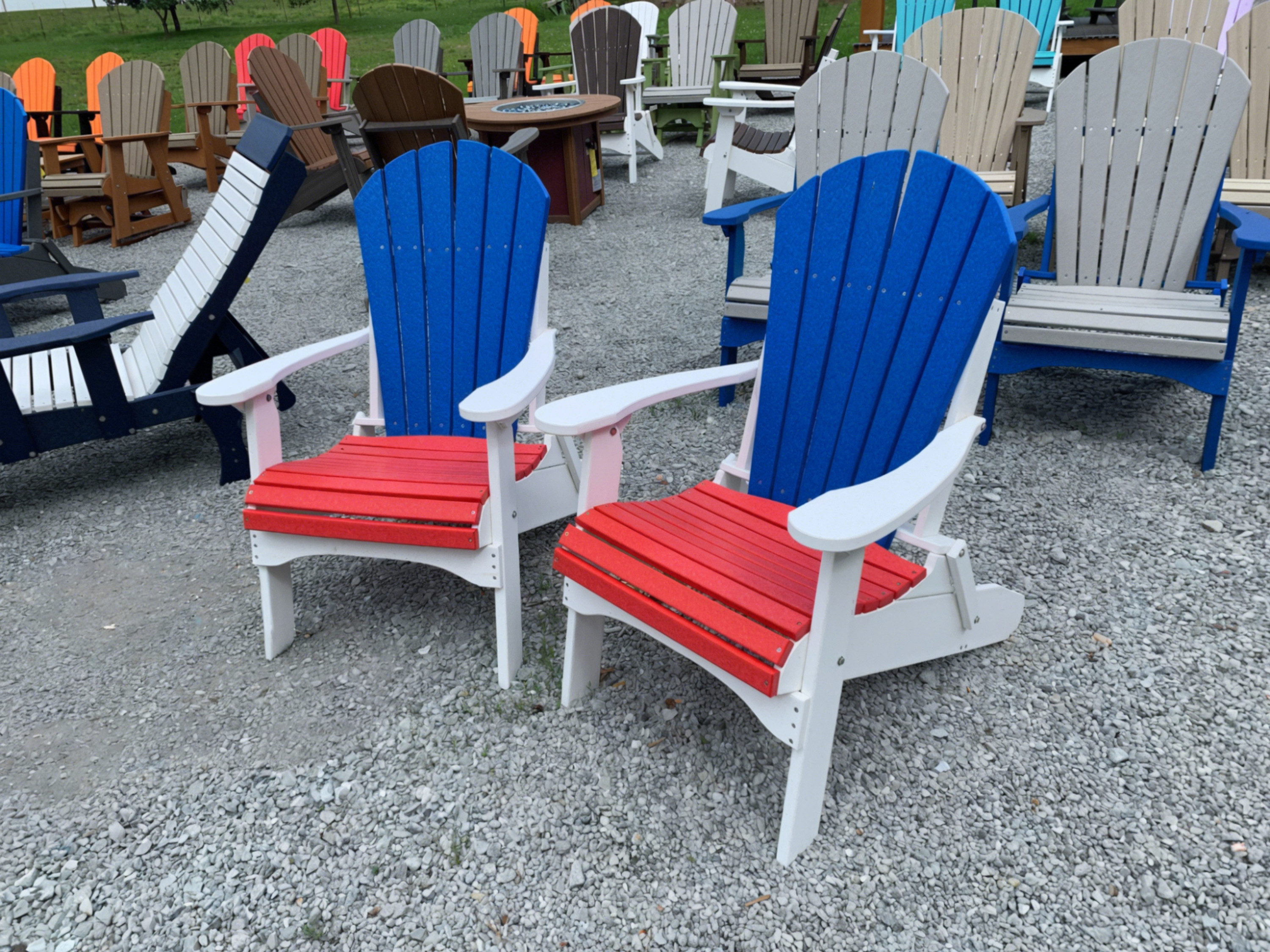 Adirondack Folding Chair Set, view 2