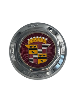 Optional Cadillac Octagon knockoff with GM licensed medallion. $65.00 each option.