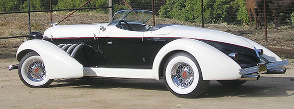 Auburn Replica with 16 X 10 inch wide 56-Spoke® Wire Wheels
