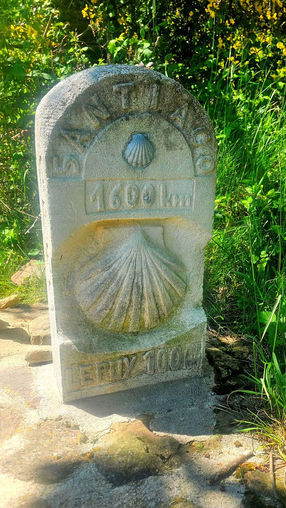 Ein Meilenstein - noch 100 Km bis Le Puy