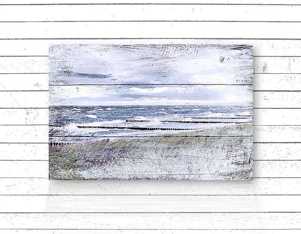 maritimes wandbild ostseeliebe meer landhausstil vintage style shabby chic leinwandbild holzbild kunstdruck günstig kaufen