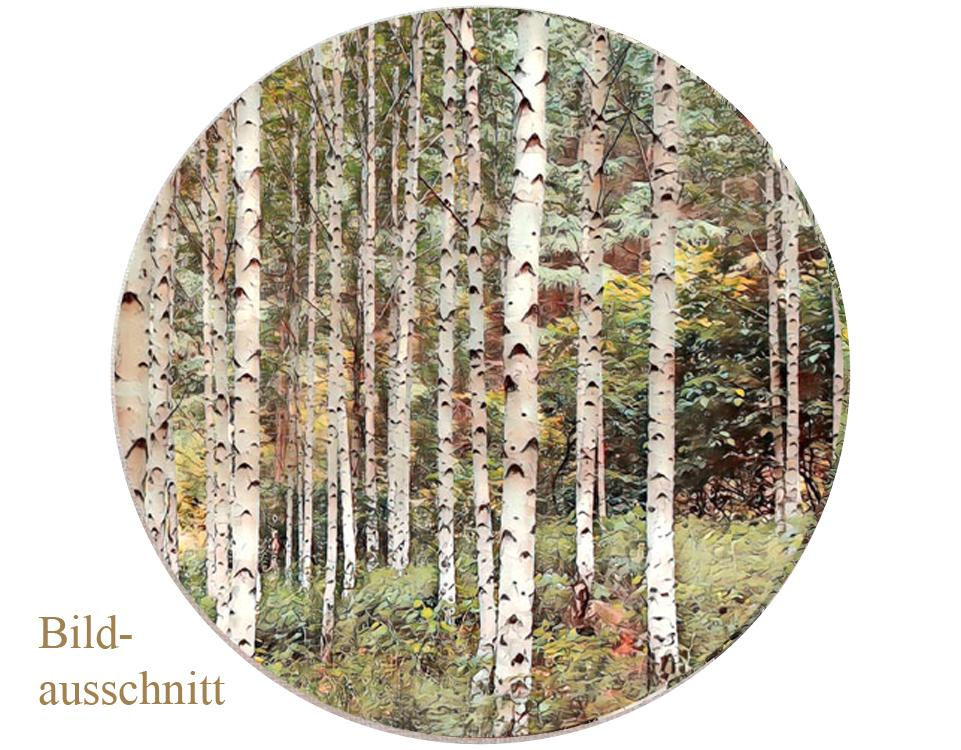 Miniaturbild: bildausschnitt Wandbild birken wald bäume leinwand kunstdruck holzdruck landhausstil wanddeko bild wohnzimmer bildermanufaktur wieka bloom