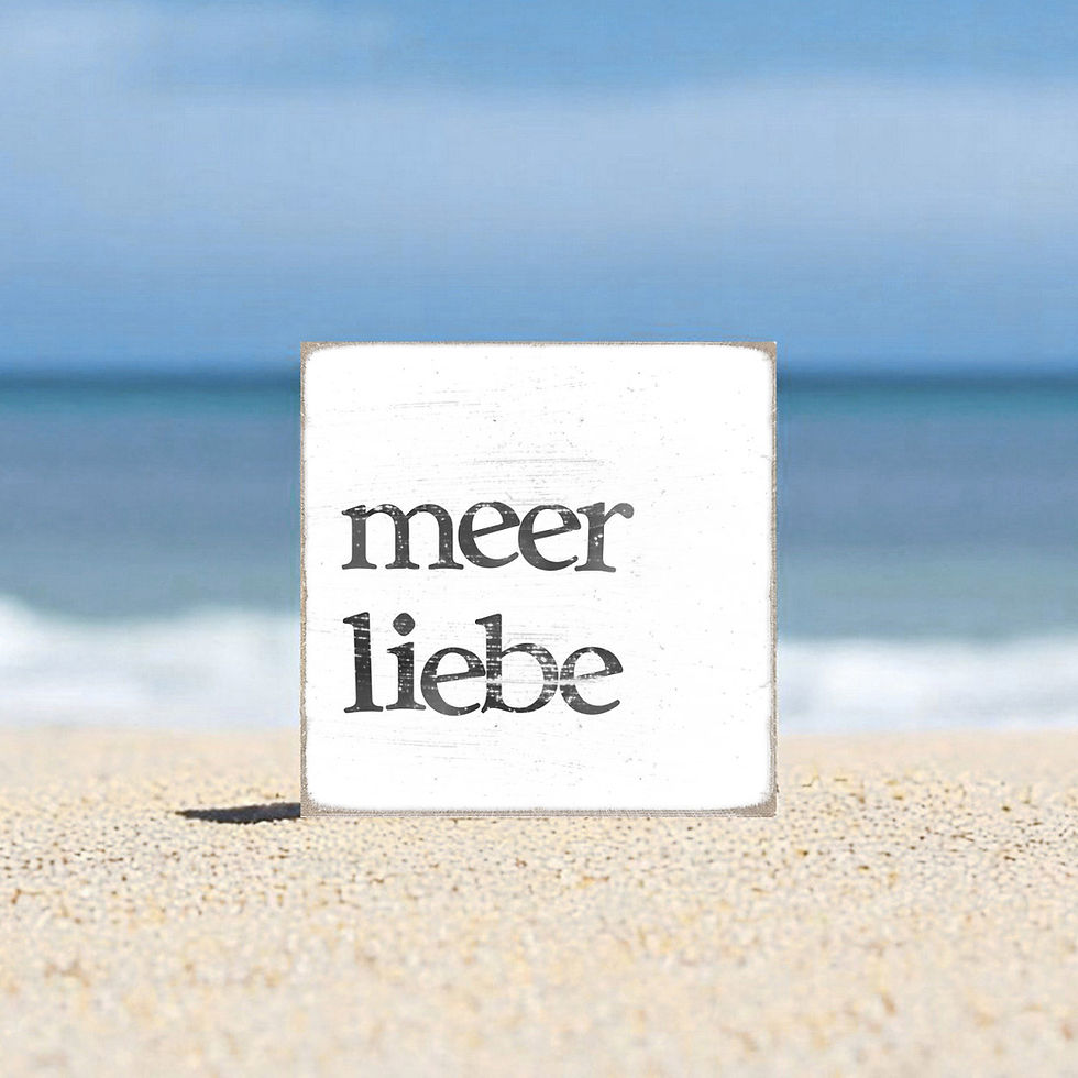 holzblock holzschild im maritimen shabby chic meerliebe