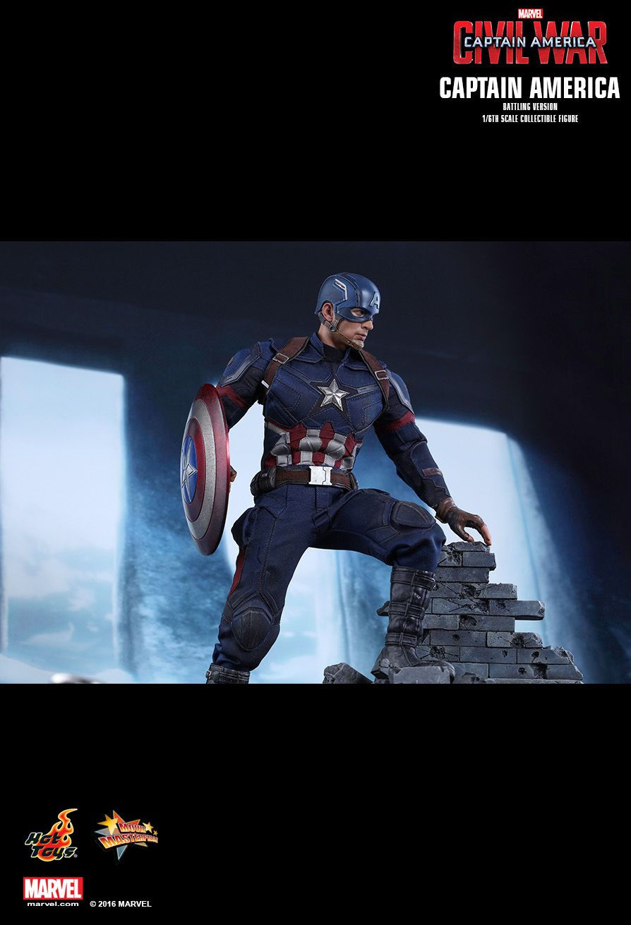 Thumbnail: Captain America - Battling Version - Captain America Civil War - Hot Toys
